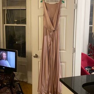Blush evening dress